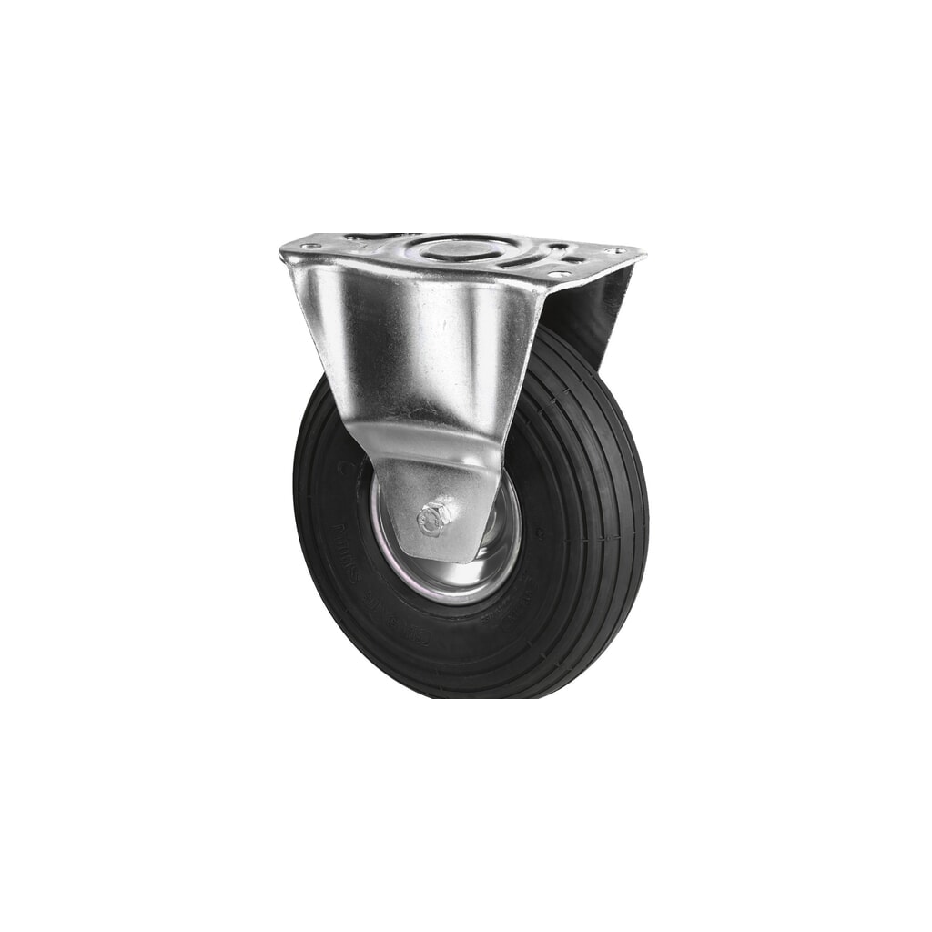 Pneumatico, rullo fisso, profilo scanalato, cuscinetto a rulli, Ø x larghezza 200 x 50 mm, portata 75 kg Immagine del prodotto: Pneumatico, rullo fisso, profilo scanalato, cuscinetto a rulli, Ø x larghezza 200 x 50 mm, portata 75 kg