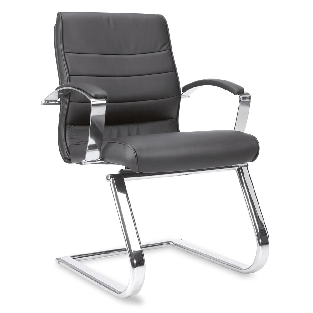 Immagine del prodotto: Poltrona visitatori Topstar® Business Pro, telaio + schienale cromati, nero