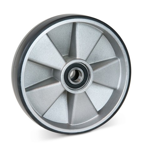 Ruota sterzante in PU per transpallet manuale Ameise® tipo ACY20, HLTN, anno di produzione dal 2009, Ø 180 mm, nera