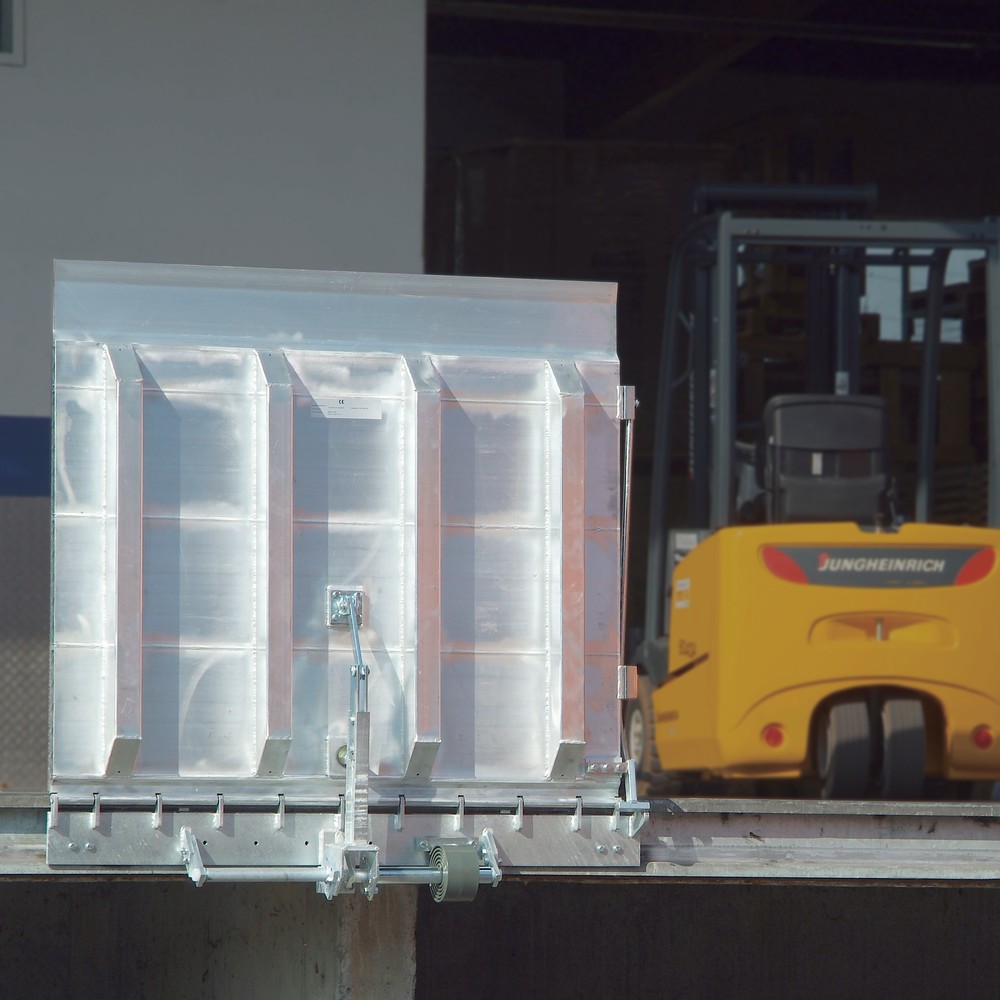 Immagine del prodotto n. 2: Ponte basculante, a molla con dispositivo di sicurezza anti-caduta, portata 4.000 kg, LxL 1.500 x 1.565 mm