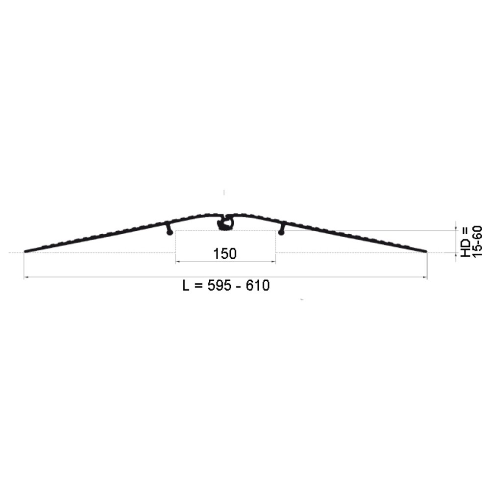 Immagine del prodotto n. 3: Ponte per soglie, da appoggiare, portata 500 kg, larghezza 700 mm