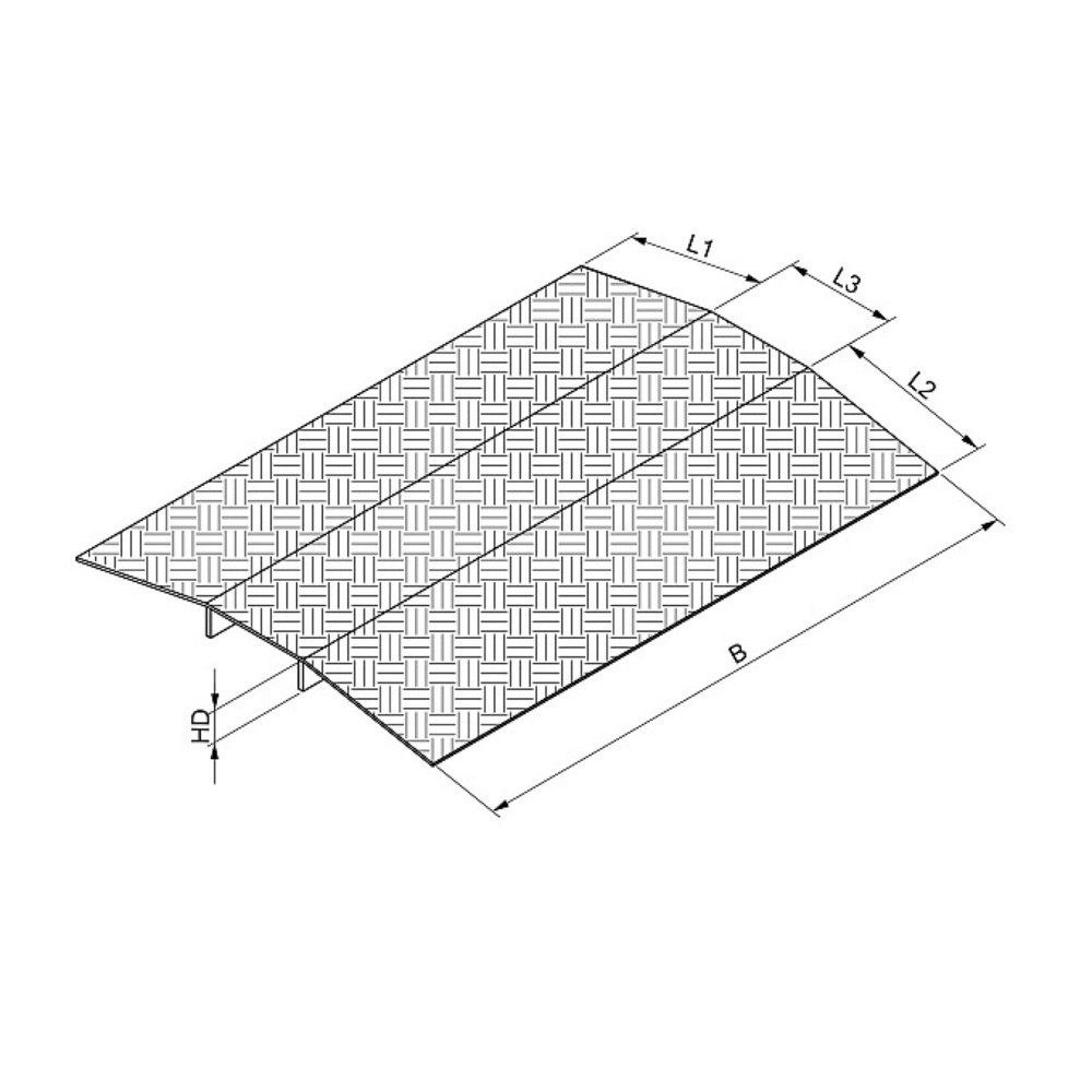 Immagine del prodotto n. 4: Ponte per soglie, portata 300 kg, LxL 700 x 500 mm