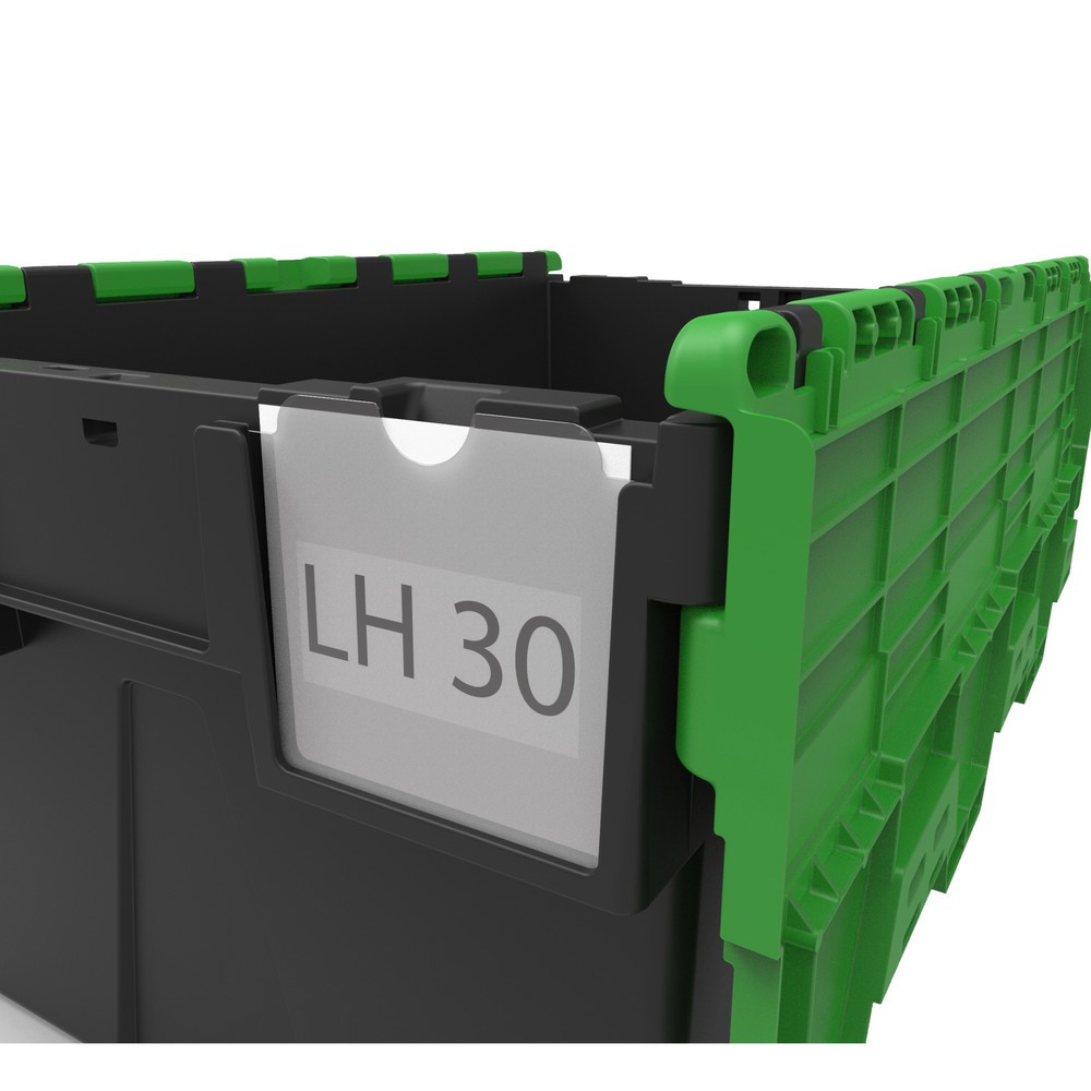 Immagine del prodotto: Porta-etichette per contenitore impilabile multiplo con coperchio ribaltabile, 10 pz/UV