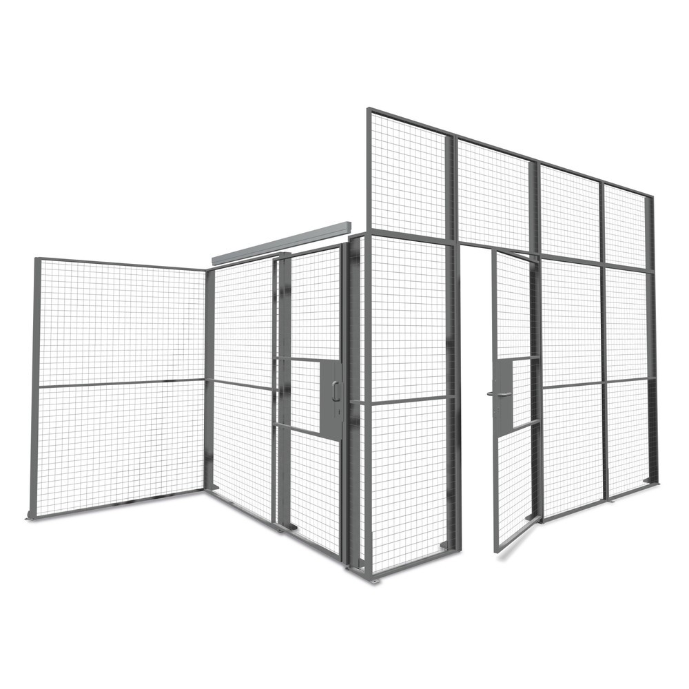 Immagine del prodotto: Porta scorrevole per sistema divisore TROAX®, larghezza 1.900 mm, serratura a cilindro
