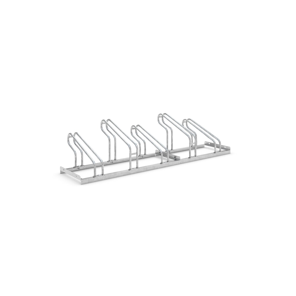 Portabiciclette ad arco, con caricamento su 1 lato, 5 posti, zincato Immagine del prodotto: Portabiciclette ad arco, con caricamento su 1 lato, 5 posti, zincato