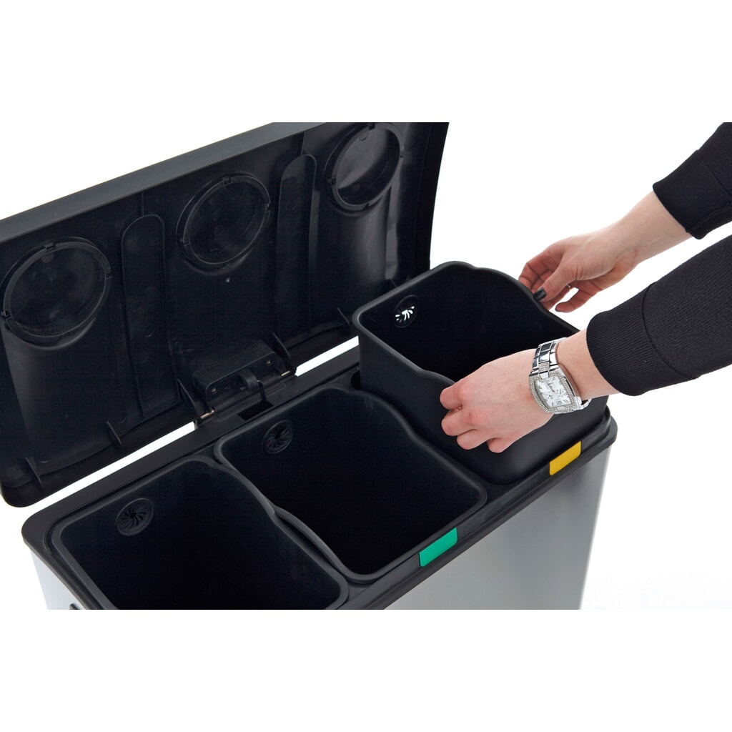 Immagine del prodotto n. 5: Rejoice - Pattumiera a pedale, 3 x 12 litri, in acciaio INOX