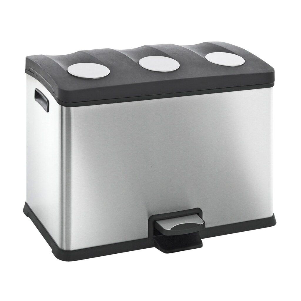Immagine del prodotto: Rejoice - Pattumiera a pedale, 3 x 12 litri, in acciaio INOX
