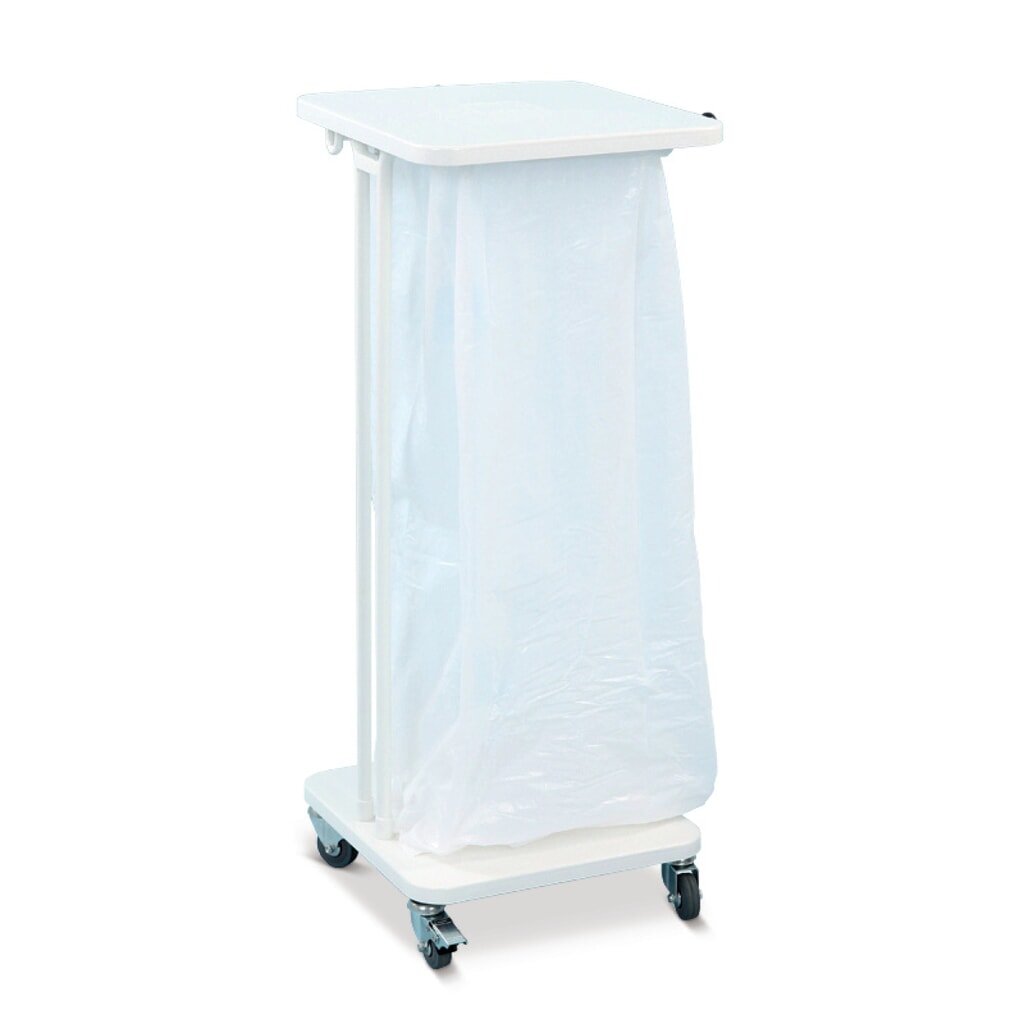 Portasacco rifiuti Premium 40 litri, con rulli, aperto Immagine del prodotto n. 1: Portasacco rifiuti Premium 40 litri, con rulli, aperto