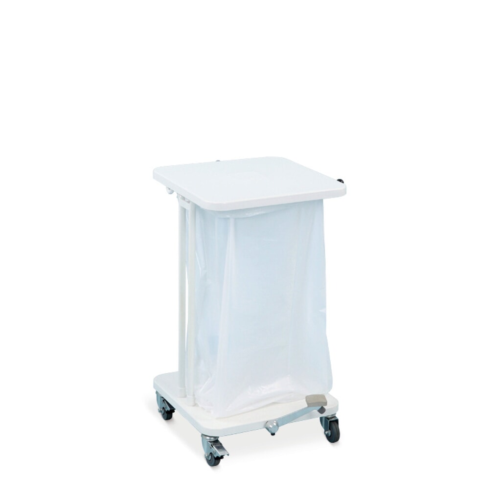 Portasacco rifiuti Premium 40 litri, con rulli, aperto Immagine del prodotto n. 2: Portasacco rifiuti Premium 40 litri, con rulli, aperto