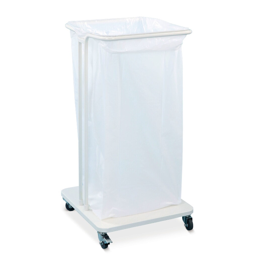 Portasacco rifiuti Premium 40 litri, con rulli, aperto Immagine del prodotto n. 3: Portasacco rifiuti Premium 40 litri, con rulli, aperto