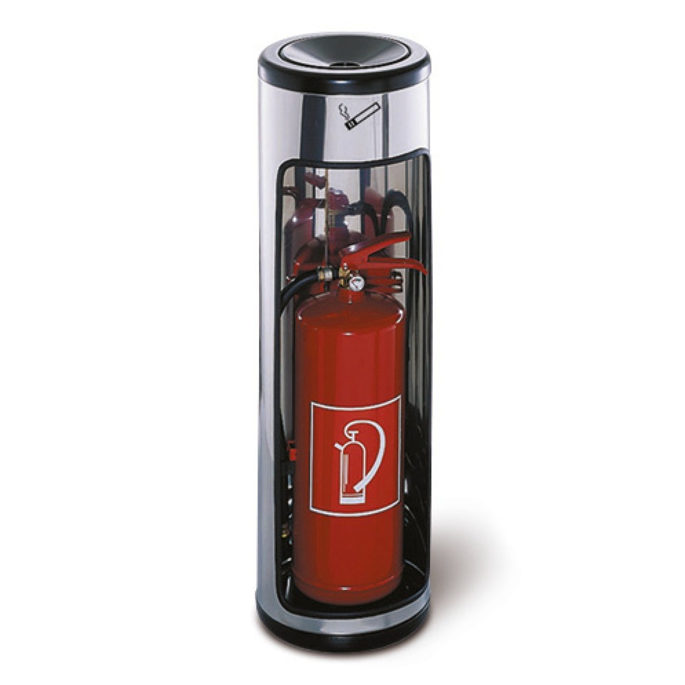Immagine del prodotto: Posacenere a colonna di sicurezza con posto per estintore, 6 kg