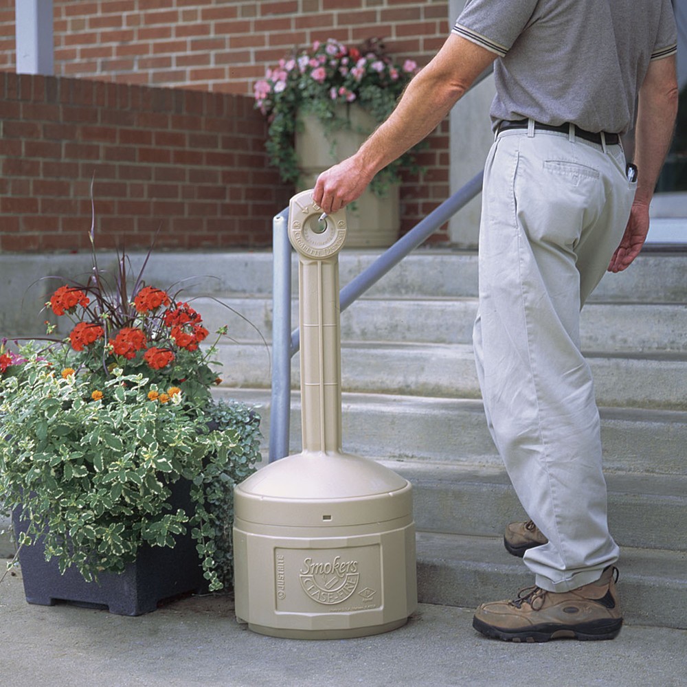 Immagine del prodotto n. 3: Posacenere a colonna di sicurezza Justrite®, autoestinguente, 15 litri, beige
