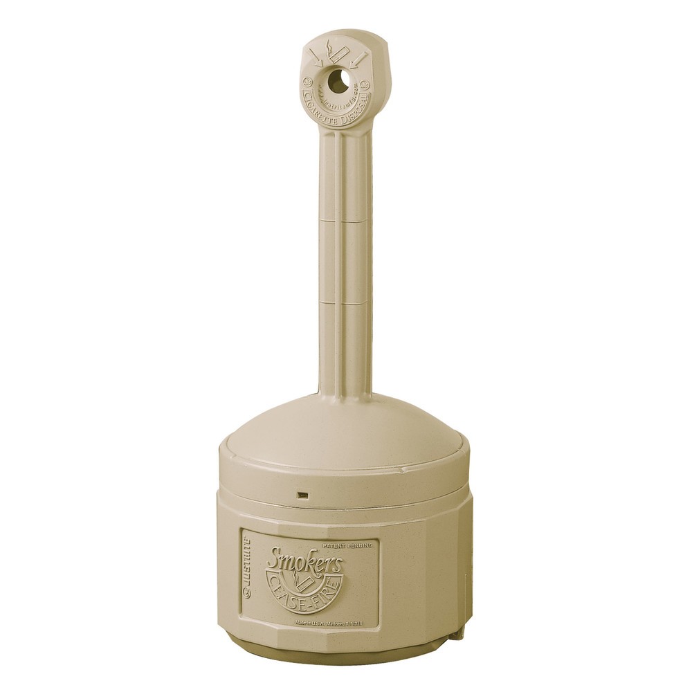 Immagine del prodotto: Posacenere a colonna di sicurezza Justrite®, autoestinguente, 15 litri, beige