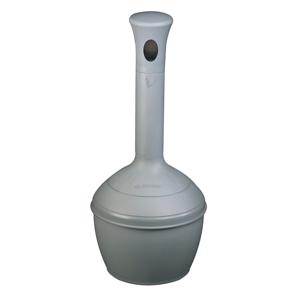 Posacenere a colonna di sicurezza Justrite Elite™, 15 litri, grigio Immagine del prodotto: Posacenere a colonna di sicurezza Justrite Elite™, 15 litri, grigio