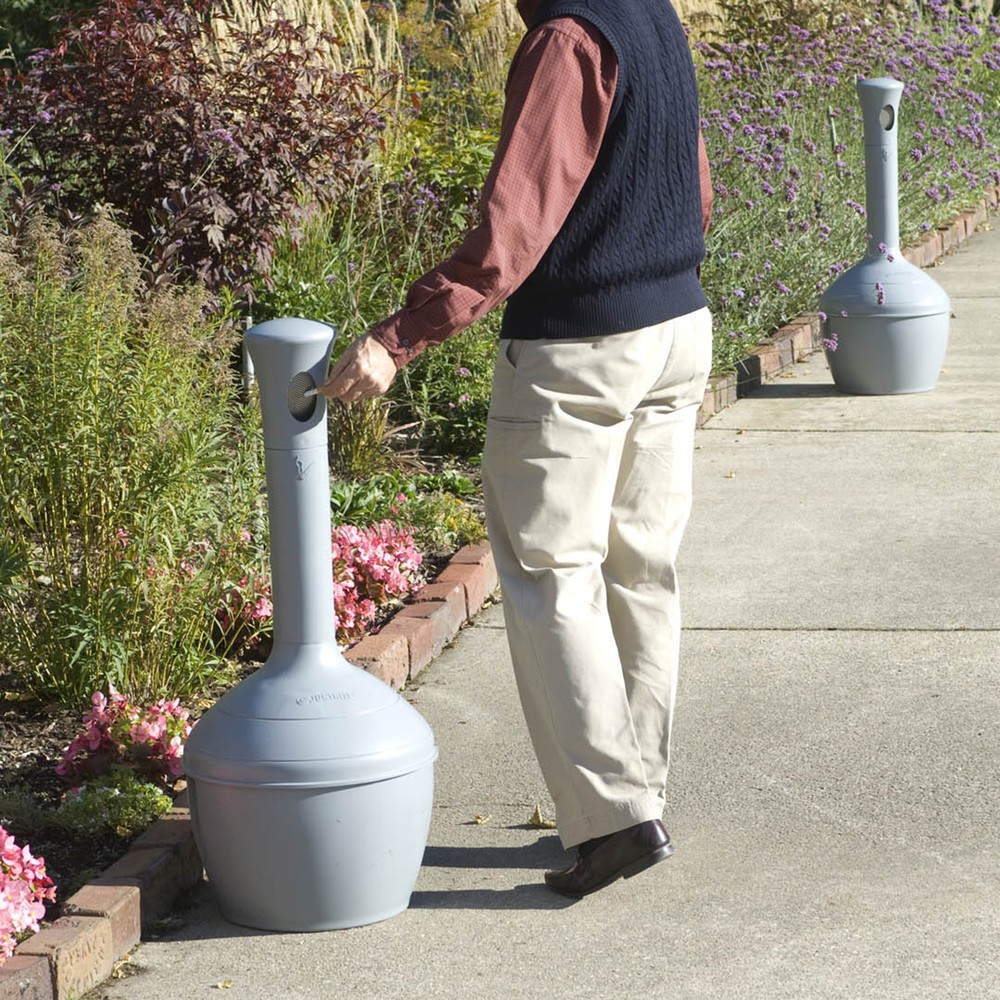 Immagine del prodotto n. 5: Posacenere a colonna di sicurezza Justrite Elite™, 15 litri, grigio