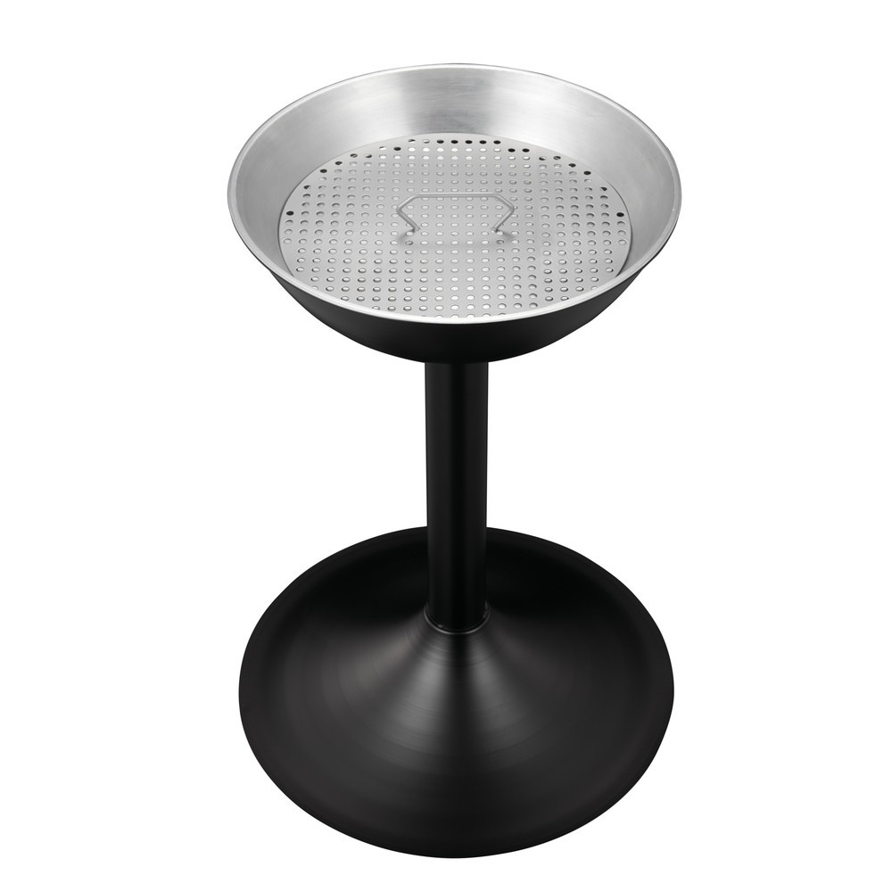 Immagine del prodotto n. 2: Posacenere a colonna in acciaio, con inserto e setaccio, circolare, nero
