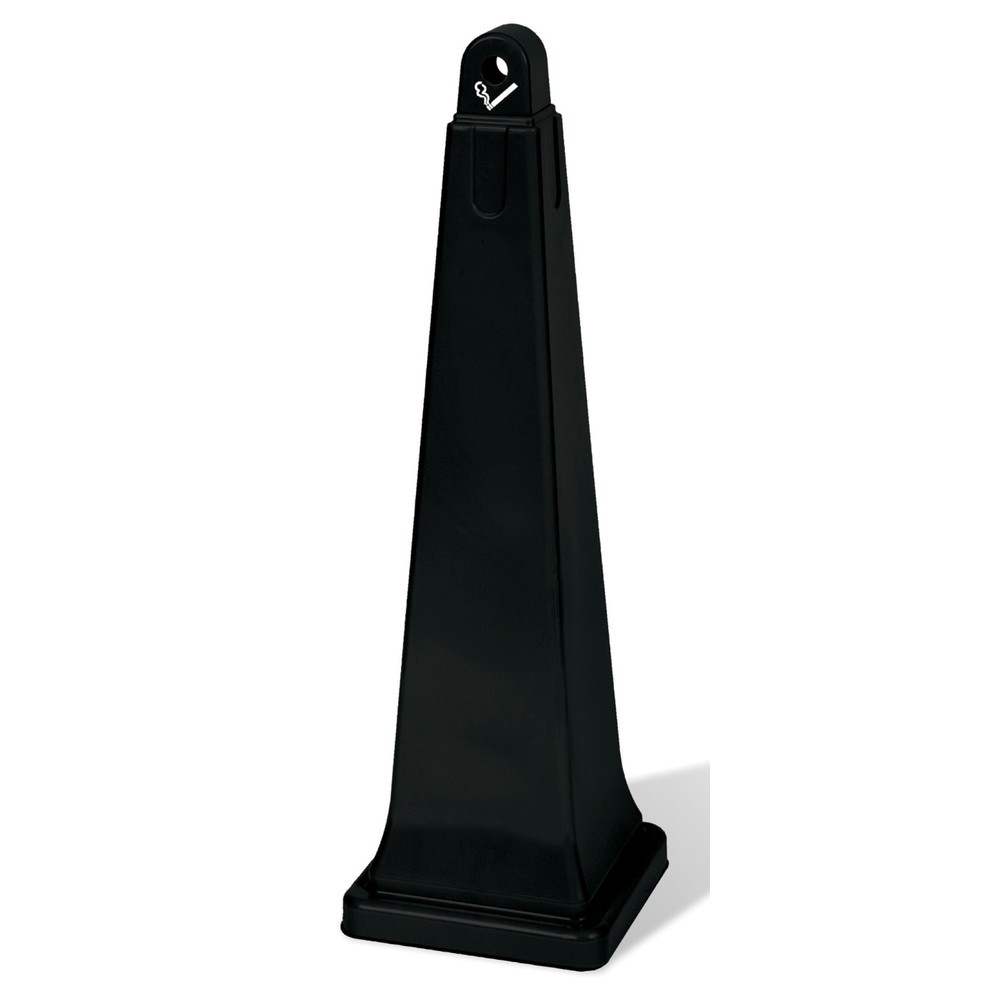 Immagine del prodotto: Posacenere a colonna Rubbermaid® GroundsKeeper, nero, AxLxP 1.001 x 311 x 311 mm