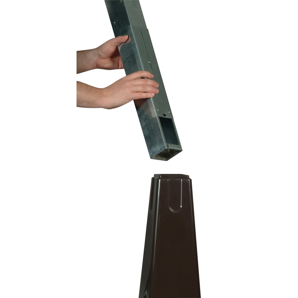 Posacenere a colonna Rubbermaid® GroundsKeeper, nero, AxLxP 1.001 x 311 x 311 mm Immagine del prodotto n. 2: Posacenere a colonna Rubbermaid® GroundsKeeper, nero, AxLxP 1.001 x 311 x 311 mm