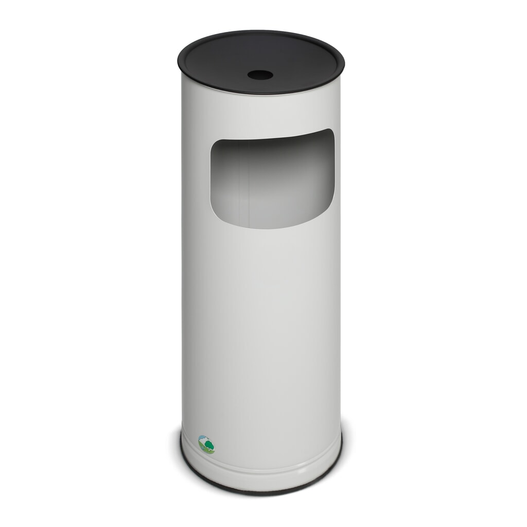 Posacenere combinato di sicurezza VAR®, 17 litri, bianco Immagine del prodotto: Posacenere combinato di sicurezza VAR®, 17 litri, bianco