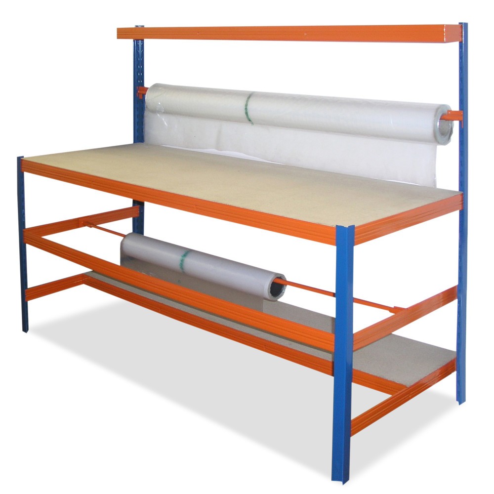 Immagine del prodotto: Postazione di imballaggio BASIC con porta-rotoli, portata 300 kg