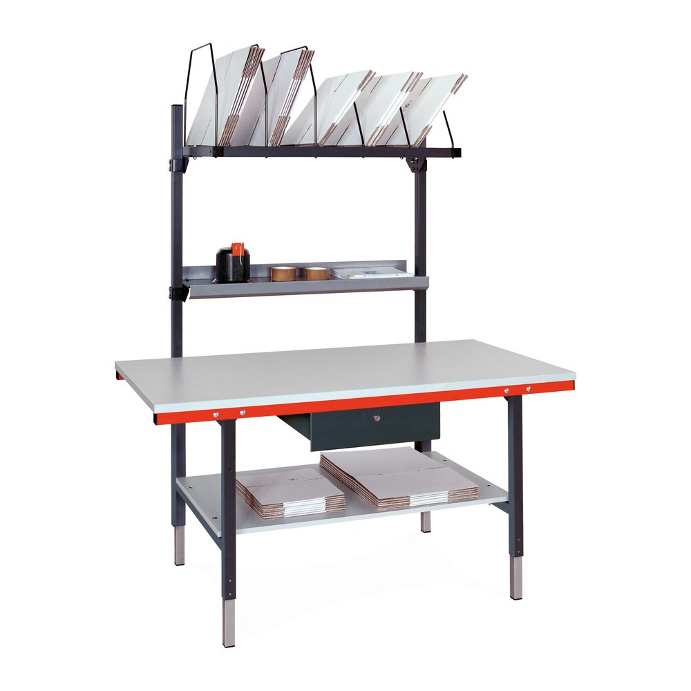 Immagine del prodotto: Postazione di imballaggio completa Rocholz con cassetti, AxLxP 690-960 x 1.600 x 800 mm