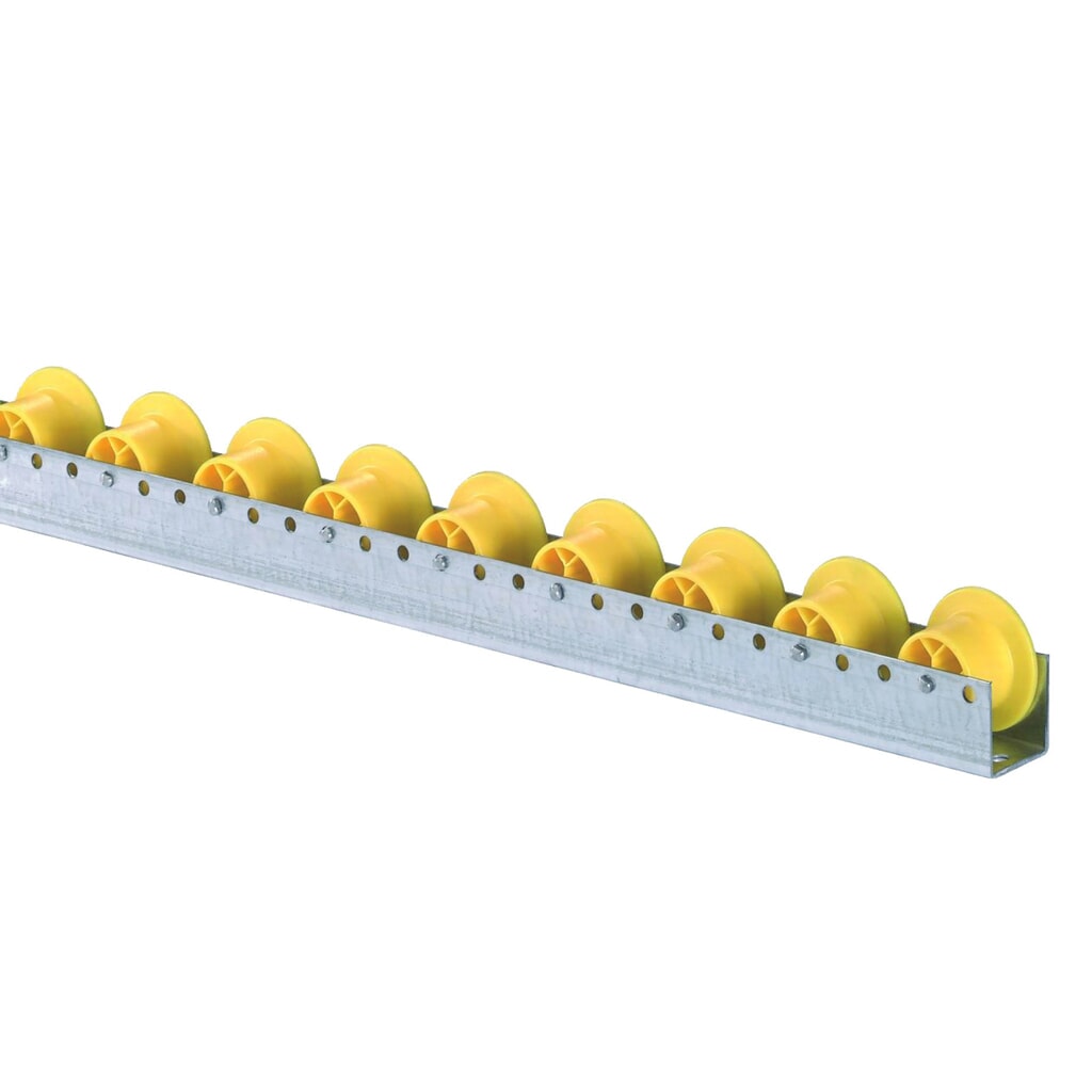 Profilo a U con rullini, rullo per GM, passo 50 mm, portata per rullo 12 kg Immagine del prodotto n. 1: Profilo a U con rullini, rullo per GM, passo 50 mm, portata per rullo 12 kg