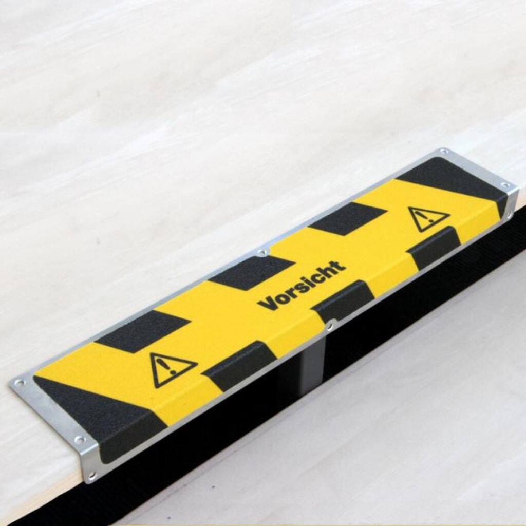 Profilo di protezione bordi antiscivolo "Attenzione", LxL 635 x 120 mm Immagine del prodotto: Profilo di protezione bordi antiscivolo "Attenzione", LxL 635 x 120 mm