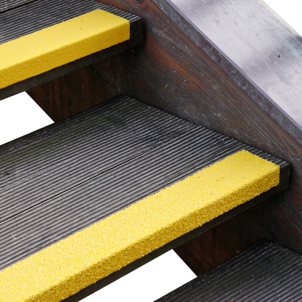 Profilo paragradino in plastica rinforzata con fibre di vetro (GFK), giallo, lunghezza 800 mm Immagine del prodotto: Profilo paragradino in plastica rinforzata con fibre di vetro (GFK), giallo, lunghezza 800 mm
