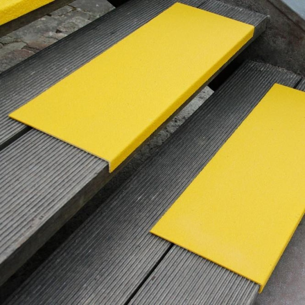 Immagine del prodotto: Profilo bordi in plastica rinforzata con fibre di vetro (GFK), giallo, lunghezza 800 mm