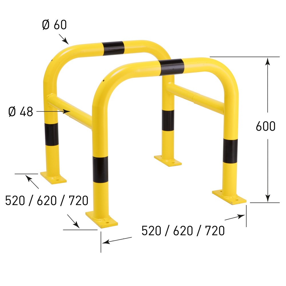 Immagine del prodotto n. 6: Protezione colonne, per esterni, AxLxP 600 x 520 x 520 mm