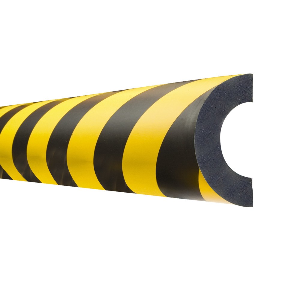 Immagine del prodotto n. 1: Protezione anticollisione MORAVIA per tubi, semicircolare, magnetica, Ø interno 60 mm, lunghezza 1 m