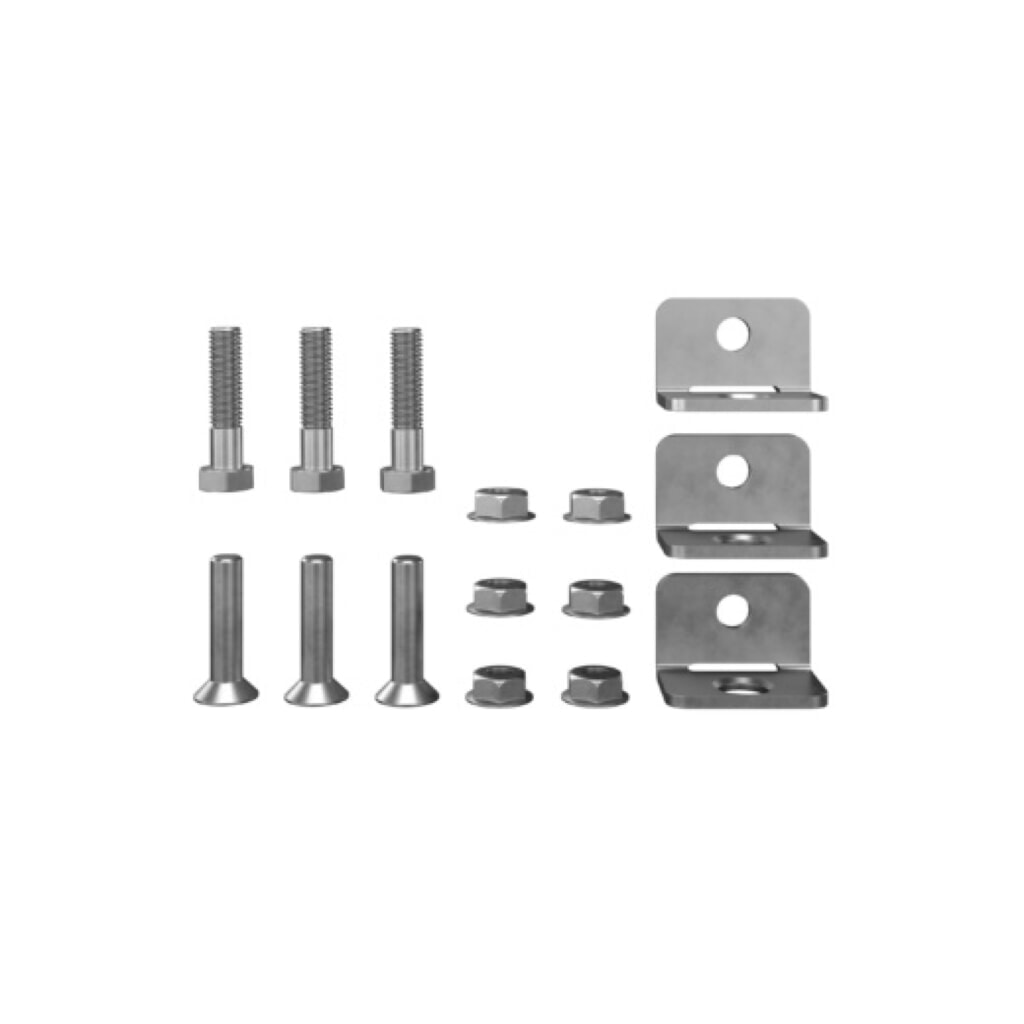 Immagine del prodotto n. 1: Accessorio per connettori angolari TROAX® per sistema di pareti divisorie a griglia, per barriere di stoccaggio, 3 pz/SU