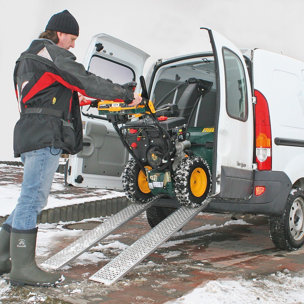 Immagine del prodotto n. 3: 2 rampe in alluminio, capacità di carico 400 kg/paio, LxL 2.000 x 200 mm