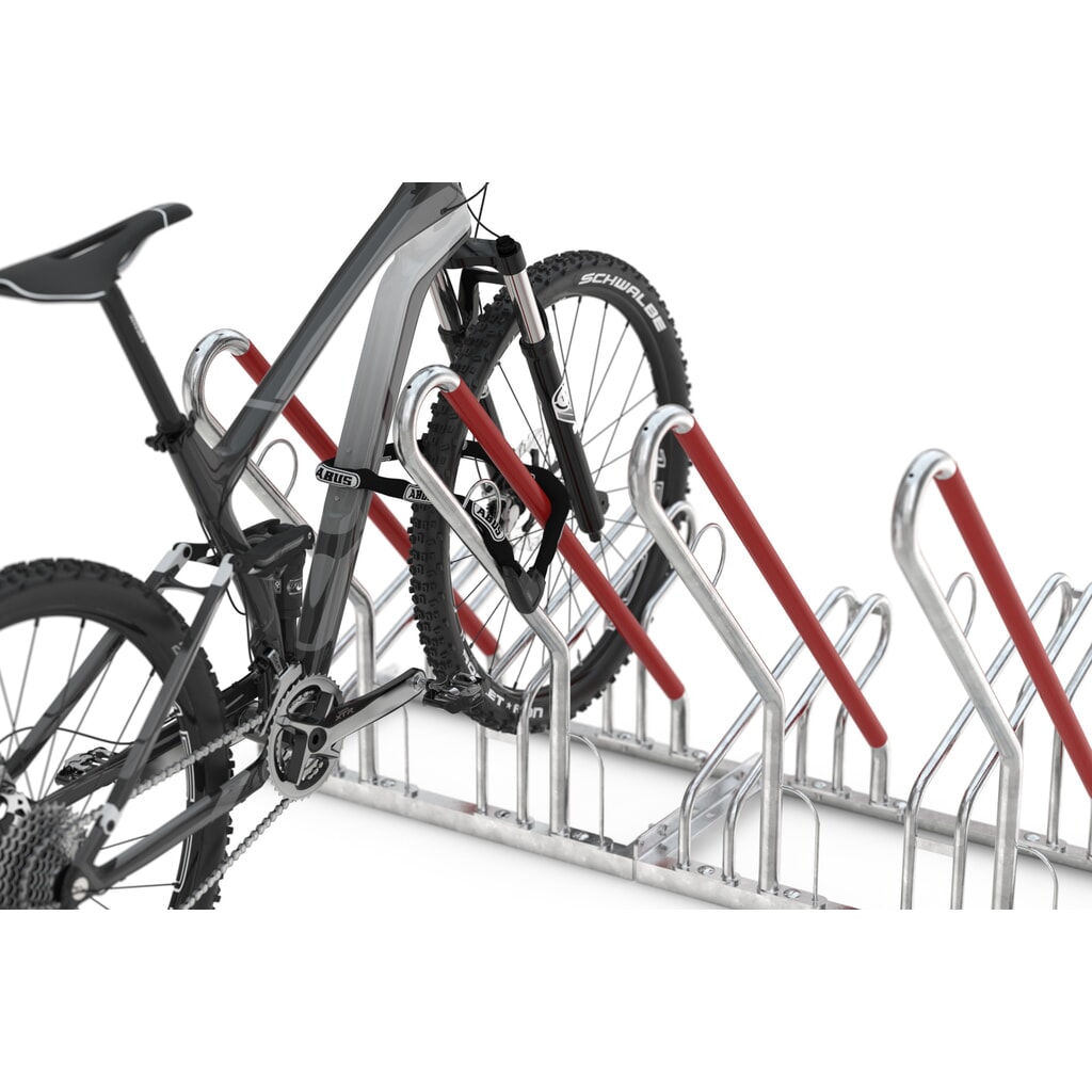 Rastrelliera per biciclette, con caricamento da un lato, 2 posti, distanza tra le ruote 350 mm Immagine del prodotto n. 3: Rastrelliera per biciclette, con caricamento da un lato, 2 posti, distanza tra le ruote 350 mm