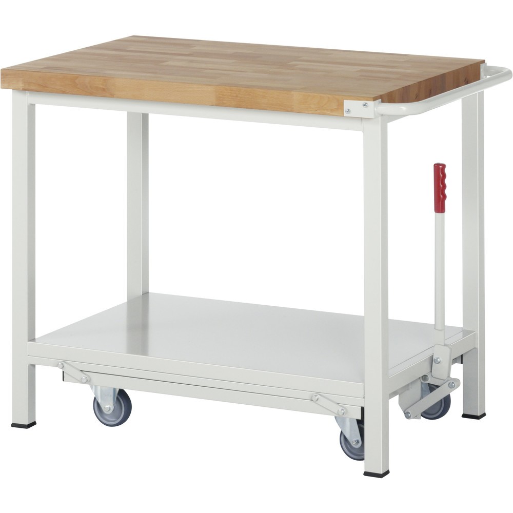 Immagine del prodotto n. 1: RAU Banco da lavoro con carrello Serie 8000, HxLxP 880 x 1.000 x 700 mm, con piano di appoggio