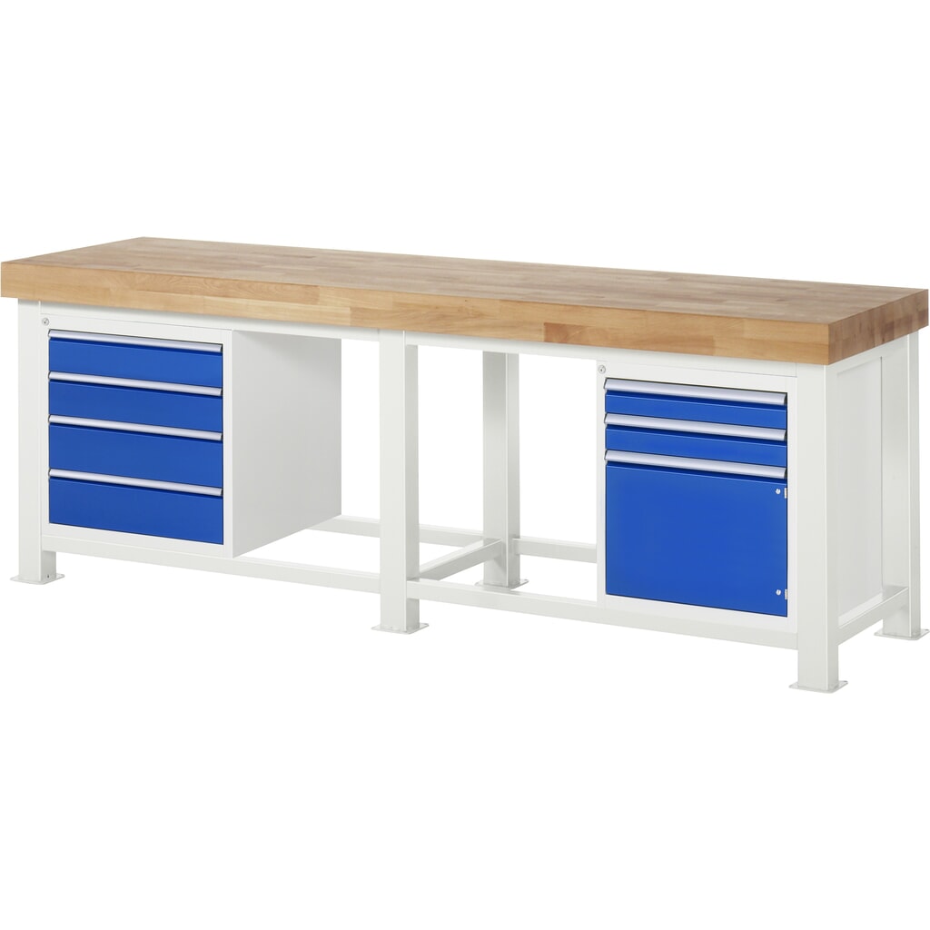 RAU banco da lavoro per carichi pesanti, AxLxP 900 mm x 2.500 mm x 900 mm Immagine del prodotto n. 4: RAU banco da lavoro per carichi pesanti, AxLxP 900 mm x 2.500 mm x 900 mm