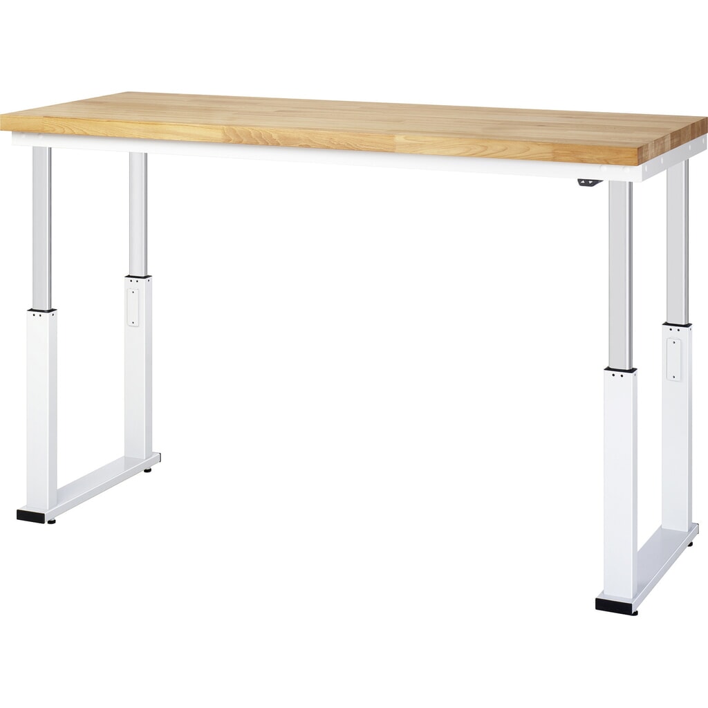 RAU banco da lavoro regolabile in altezza elettricamente Serie adlatus 600, HxLxP 740-1.140 x 1.250 x 700 mm, piano di lavoro rivestito in laminato rigido Immagine del prodotto n. 4: RAU banco da lavoro regolabile in altezza elettricamente Serie adlatus 600, HxLxP 740-1.140 x 1.250 x 700 mm, piano di lavoro rivestito in laminato rigido