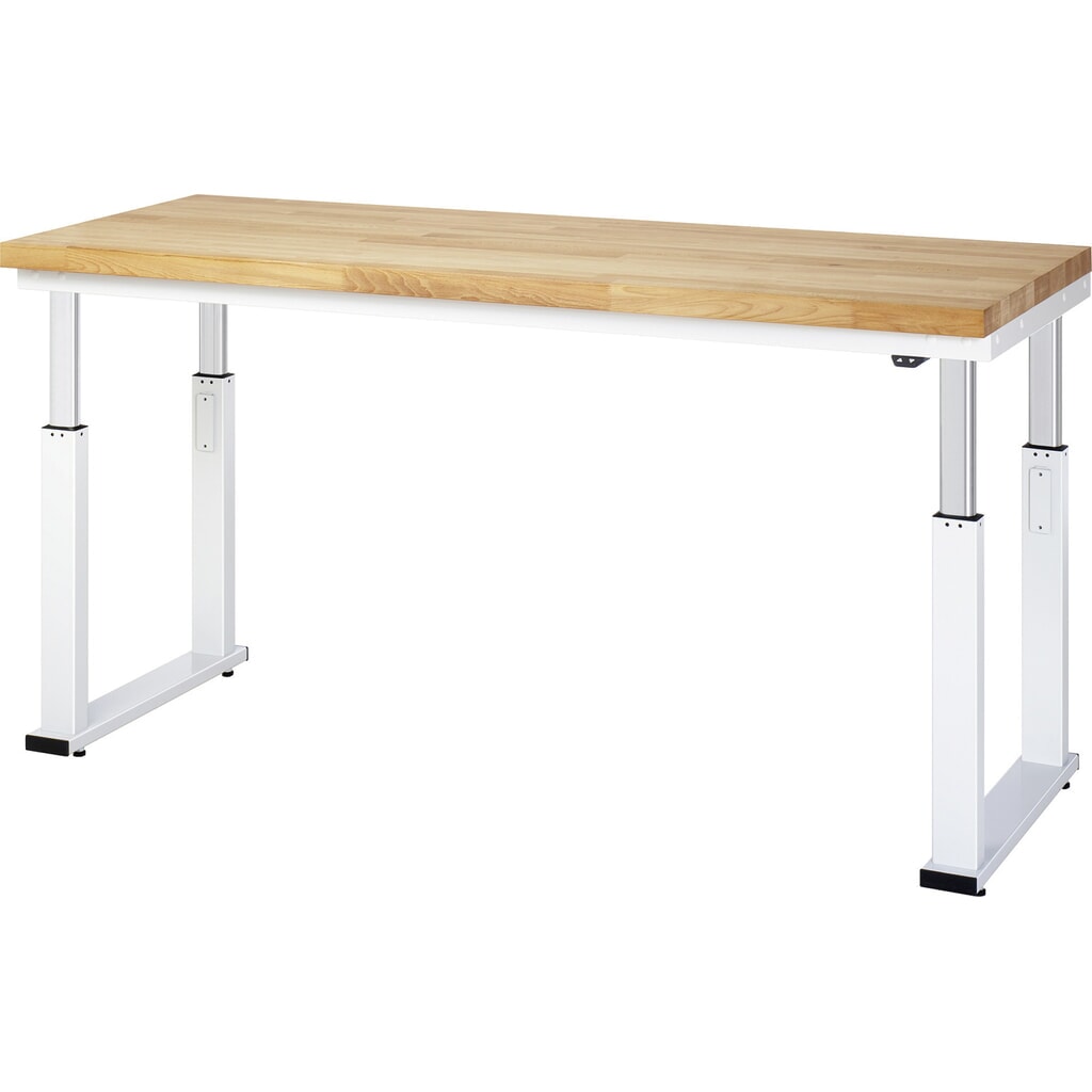 RAU banco da lavoro regolabile in altezza elettricamente Serie adlatus 600, HxLxP 740-1.140 x 1.250 x 700 mm, piano di lavoro rivestito in laminato rigido Immagine del prodotto n. 5: RAU banco da lavoro regolabile in altezza elettricamente Serie adlatus 600, HxLxP 740-1.140 x 1.250 x 700 mm, piano di lavoro rivestito in laminato rigido