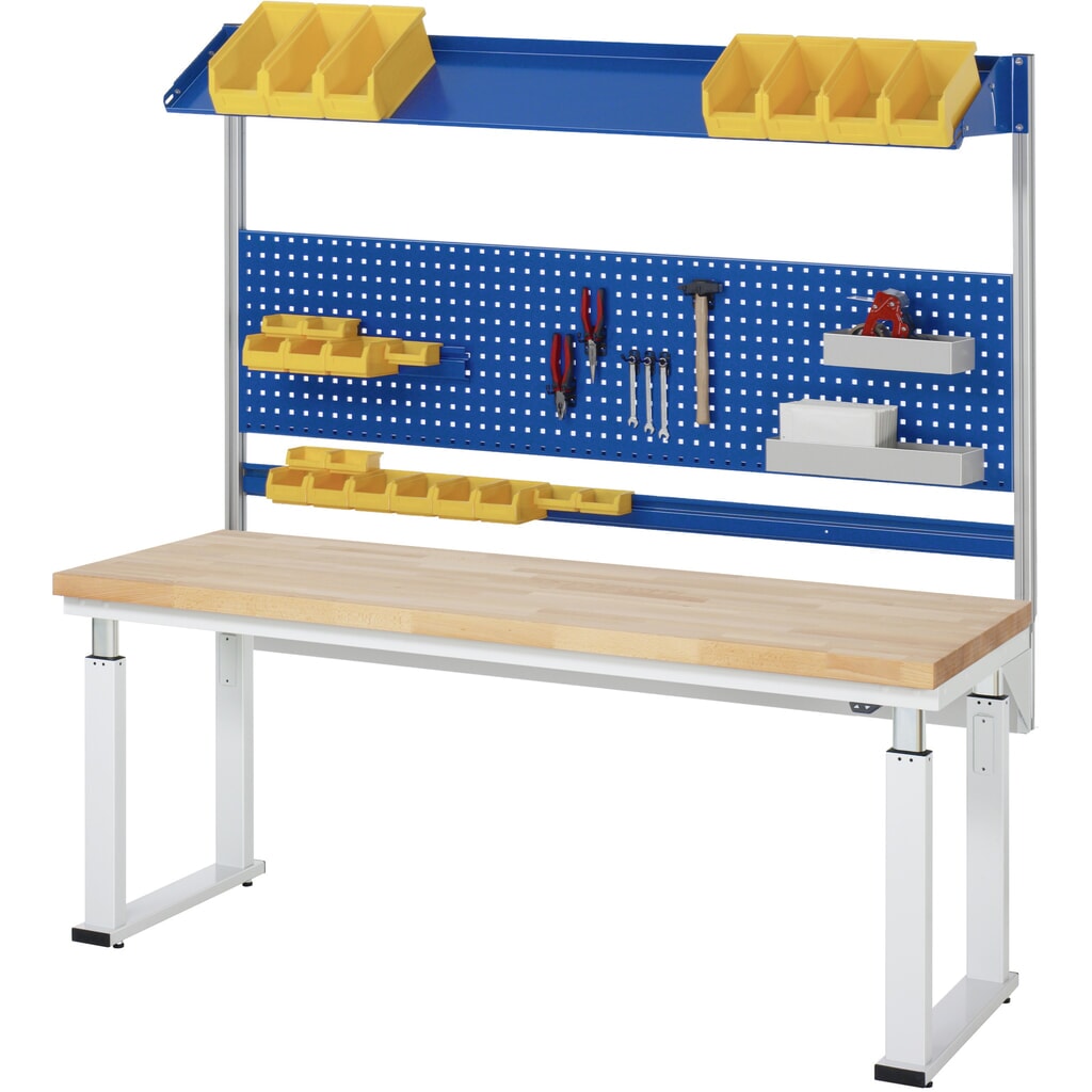 Immagine del prodotto n. 7: RAU banco da lavoro regolabile in altezza elettricamente Serie adlatus 600, HxLxP 740-1.140 x 1.250 x 700 mm, piano di lavoro rivestito in laminato rigido