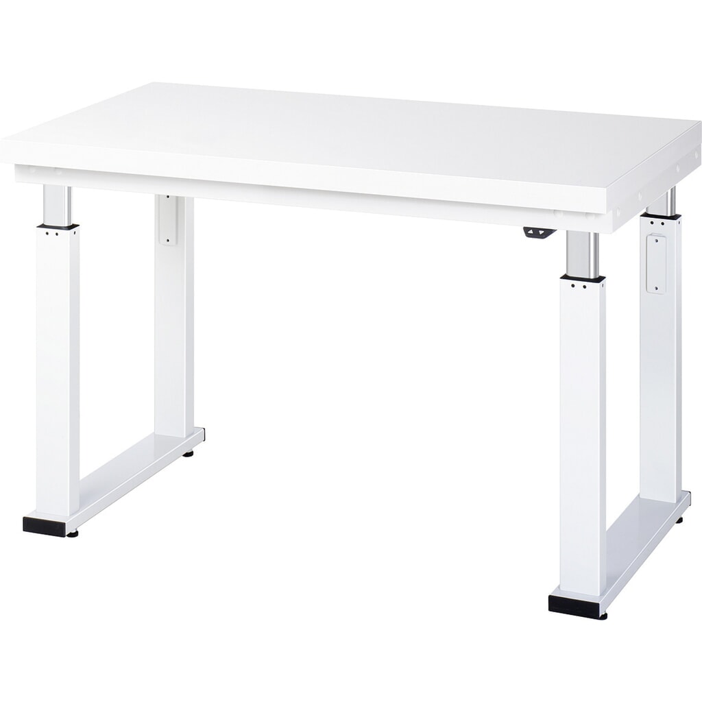 Immagine del prodotto: RAU banco da lavoro regolabile in altezza elettricamente Serie adlatus 600, HxLxP 740-1.140 x 1.250 x 700 mm, piano di lavoro rivestito in laminato rigido