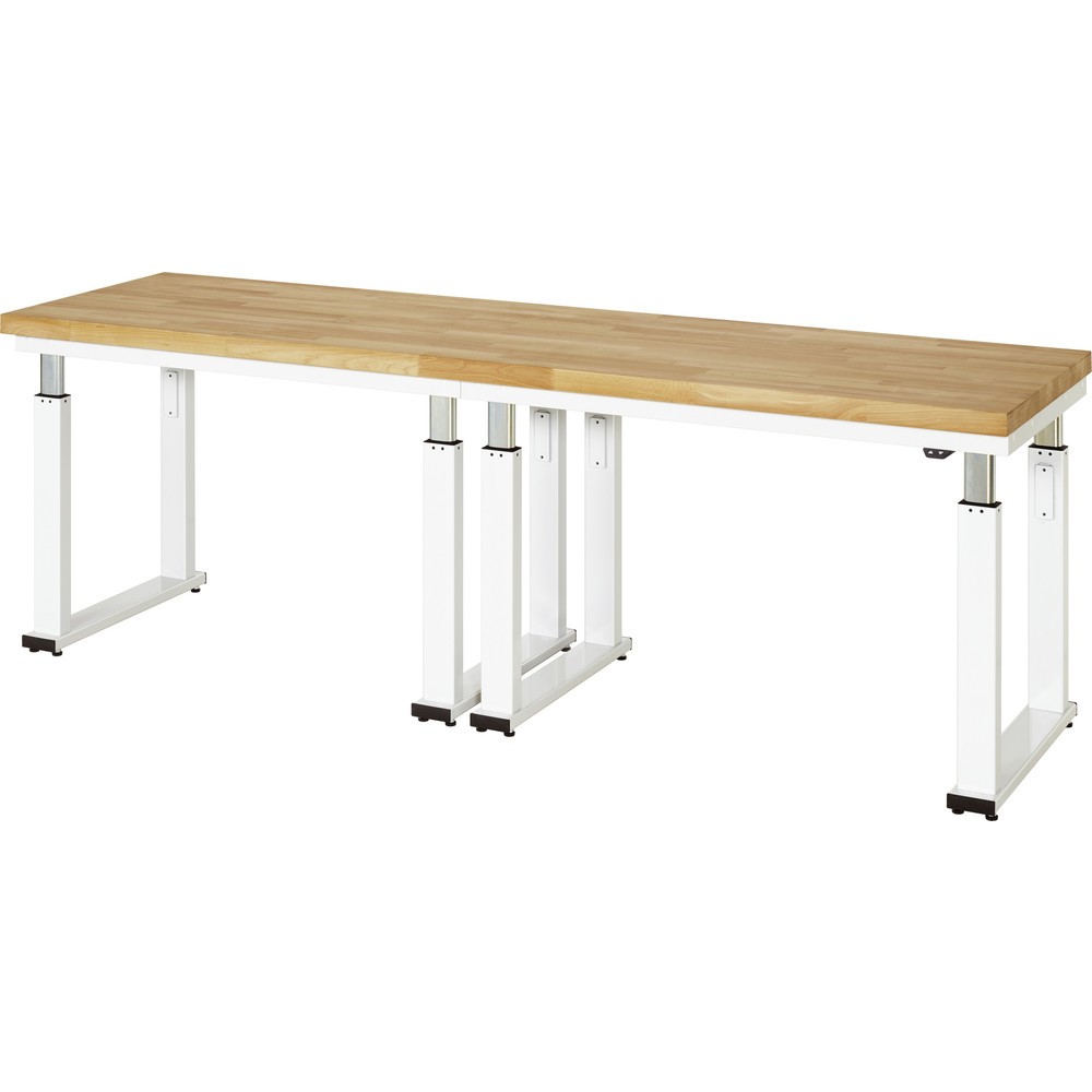 Immagine del prodotto: RAU banco da lavoro regolabile in altezza elettricamente Serie adlatus 600, HxLxP 740-1.140 x 2.500 x 700 mm, piano di lavoro in faggio massiccio