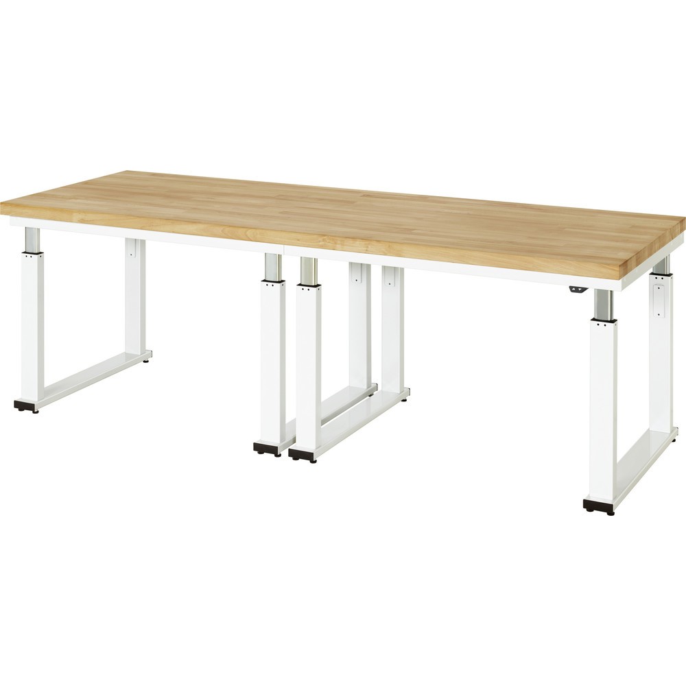 Immagine del prodotto: RAU banco da lavoro regolabile in altezza elettricamente Serie adlatus 600, HxLxP 740-1.140 x 2.500 x 900 mm, piano di lavoro in faggio massiccio