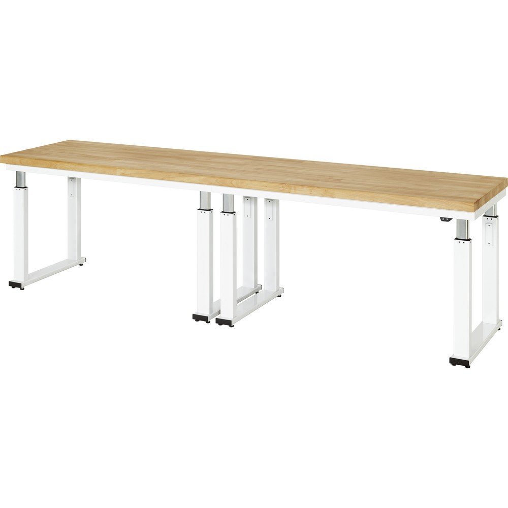 Immagine del prodotto: RAU banco da lavoro regolabile in altezza elettricamente Serie adlatus 600, HxLxP 740-1.140 x 3.000 x 700 mm, piano di lavoro in faggio massiccio