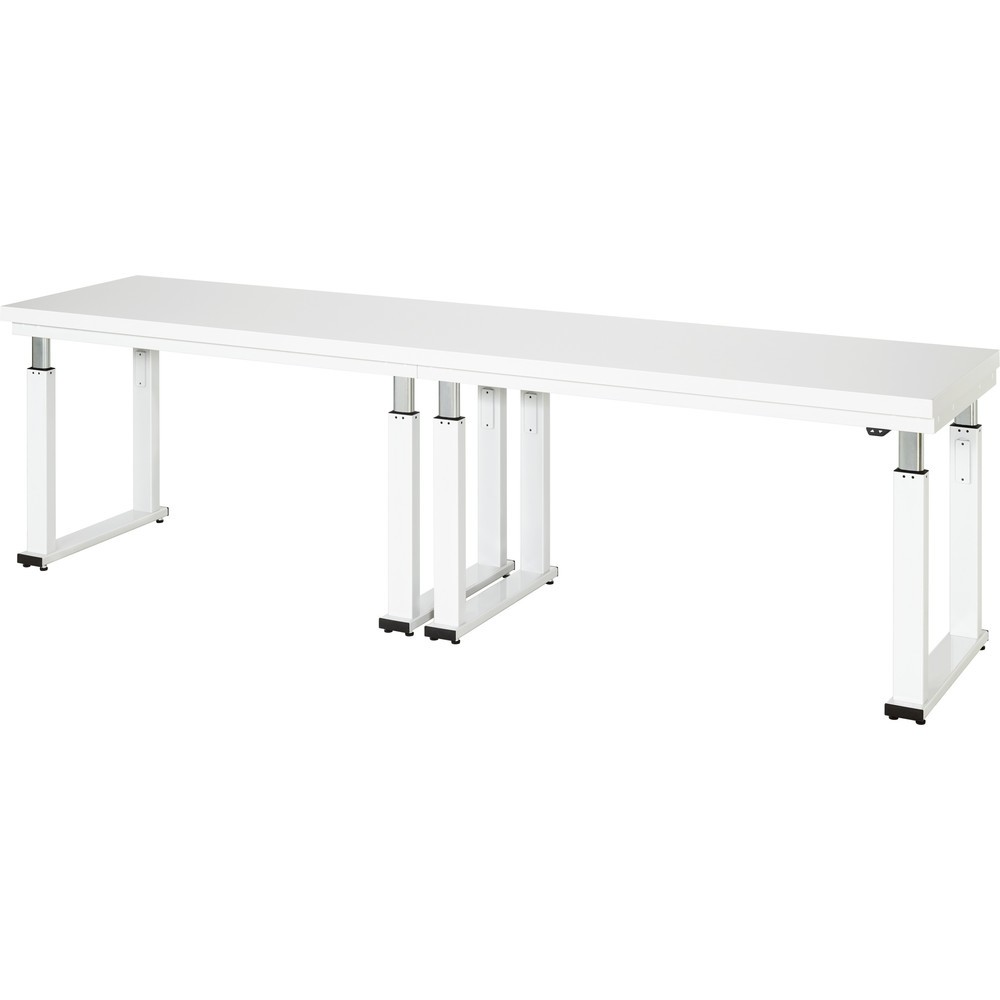 Immagine del prodotto: RAU banco da lavoro regolabile in altezza elettricamente Serie adlatus 600, HxLxP 740-1.140 x 3.000 x 700 mm, piano di lavoro con rivestimento in laminato rigido