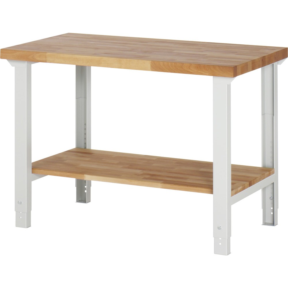 Immagine del prodotto: RAU Banco da lavoro Serie 7000, HxLxP 790-1.140 x 1.250 x 700 mm, piano di appoggio inferiore