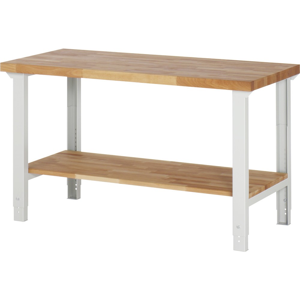 Immagine del prodotto: RAU Banco da lavoro Serie 7000, HxLxP 790-1.140 x 1.500 x 700 mm, piano di appoggio inferiore