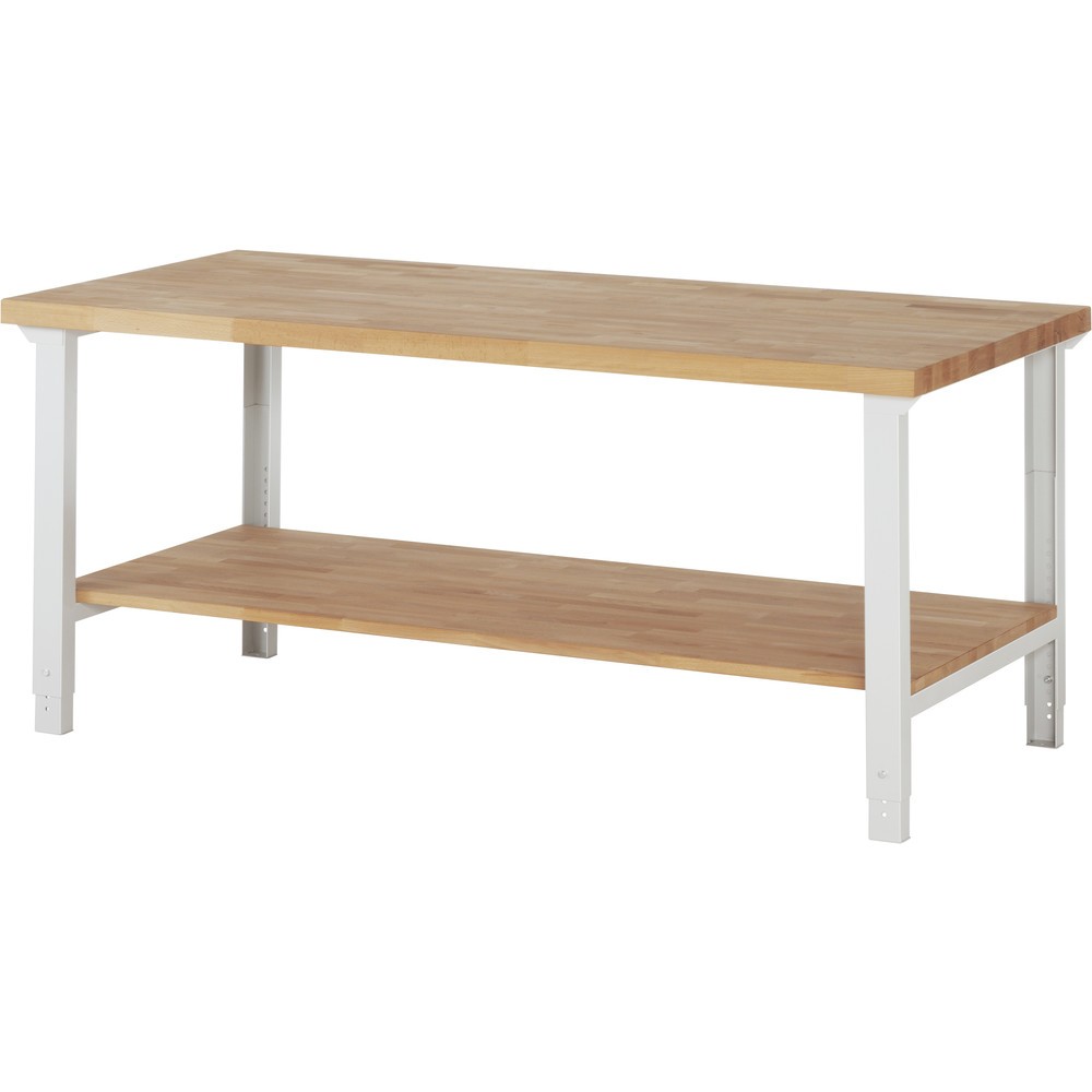 Immagine del prodotto: RAU Banco da lavoro Serie 7000, HxLxP 790-1.140 x 2.000 x 900 mm, piano di appoggio inferiore