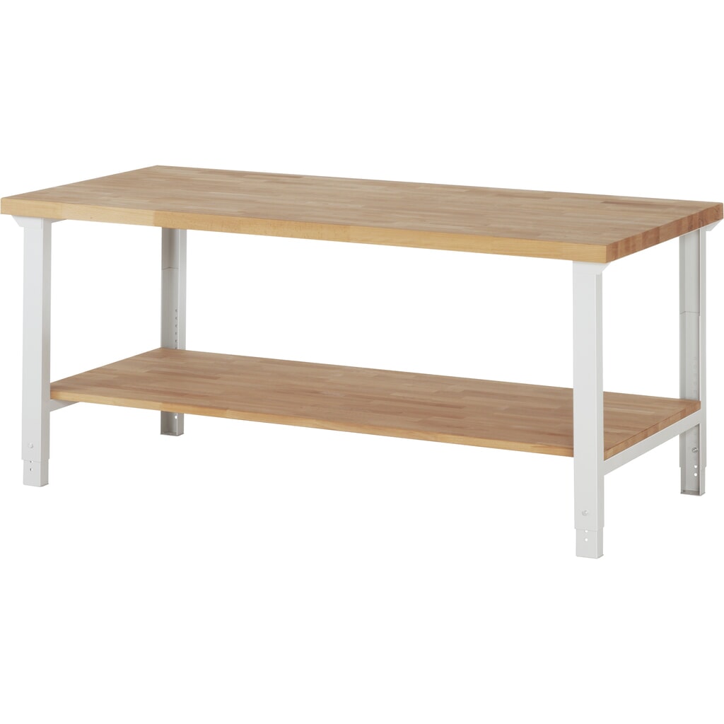 Immagine del prodotto: RAU Banco da lavoro Serie 7000, HxLxP 790-1.140 x 2.000 x 900 mm, piano di appoggio inferiore
