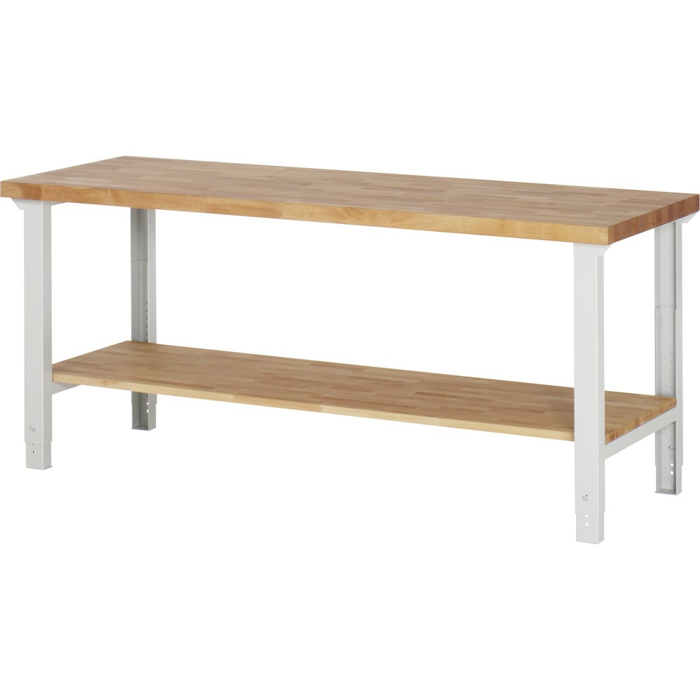 Immagine del prodotto: RAU Banco da lavoro Serie 7000, HxLxP 790-1.140 x 2.000 x 700 mm, piano di appoggio inferiore