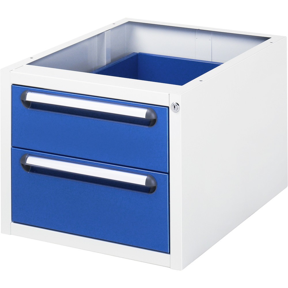 Immagine del prodotto: RAU Contenitore con base per tavolo da lavoro serie Tom, HxLxP 395 x 480 x 600 mm, con 2 cassetti